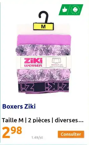 Action Boxers Ziki offre