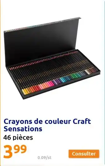 Action Crayons de couleur Craft Sensations offre