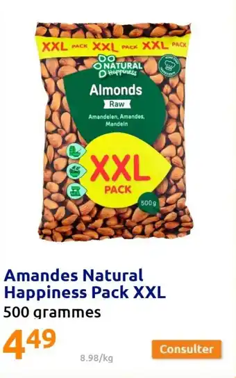 Action Amandes Natural Happiness Pack XXL offre