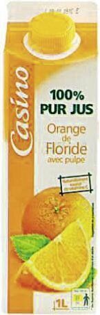 Casino Supermarchés 100% Pur jus Orange de Floride offre