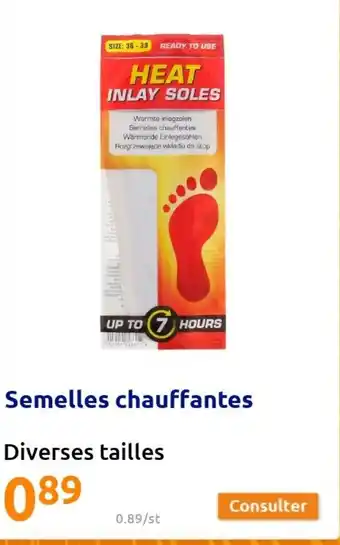 Action Semelles chauffantes offre
