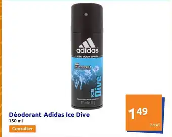 Action Déodorant Adidas Ice Dive offre