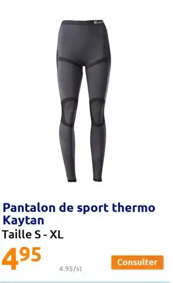 Action Pantalon de sport thermo Kaytan offre