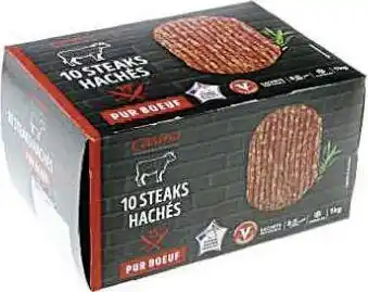 Casino Supermarchés Steaks hachés pur bœuf 15% M.G. surgelés offre