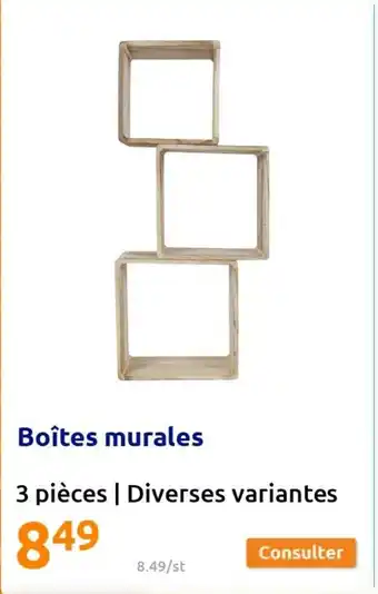 Action Boîtes murales offre