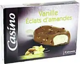 Bâtonnets glacés Vanille Eclats d’amandes