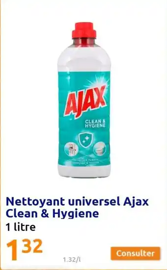 Action Nettoyant universel Ajax Clean & Hygiene offre