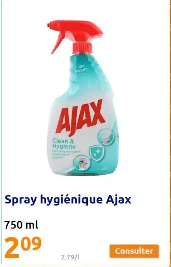 Action Spray hygiénique Ajax offre