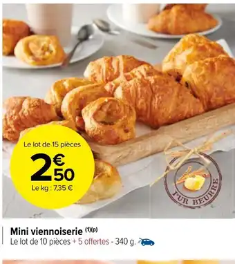 Carrefour Market Mini viennoiserie offre