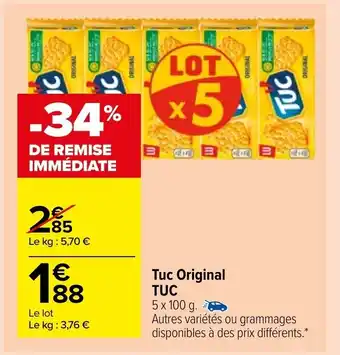 Carrefour Market Tuc Original TUC offre