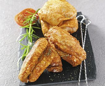 Ailes de poulet marinées Barbecue Paprika ou Mexicain