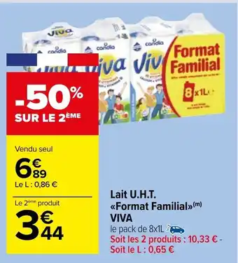 Carrefour Market Laut U.H.T Format Familial offre