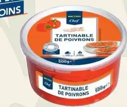 METRO Tartinable de poivrons metro chef élaboré en france offre