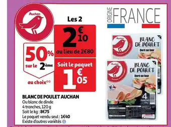 Auchan Direct Blanc De Poulet Auchan offre