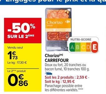 Carrefour Market Chorizo offre