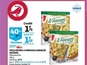 Auchan Direct Pizza Divina 4 Formaggi Surgelle Auchan offre