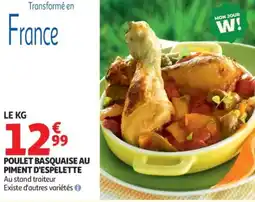 Auchan Poulet basquaise au piment d'espelette offre