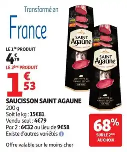 Auchan Saucisson saint agaune offre