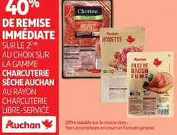 Auchan SUR LE 2ÈME AU CHOIX SUR LA GAMME CHARCUTERIE SÈCHE AUCHAN offre