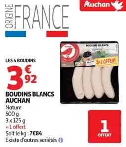 Auchan Boudins blancs auchan offre