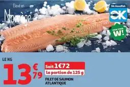 Auchan Filet de saumon atlantique offre
