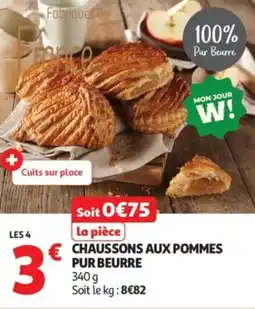 Auchan Chaussons aux pommes pur beurre offre