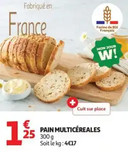 Auchan Pain multicéreales offre