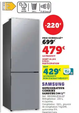 Super U SAMSUNG Refrigerateur combine offre