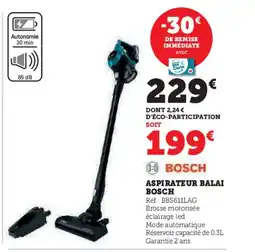 Super U BOSCH Aspirateur balai offre