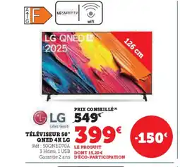 Super U LG Téléviseur 50" qned offre