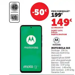Super U MOTOROLA G15 offre