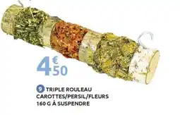 Mr Bricolage Triple rouleau carottes/persil/fleurs à suspendre offre