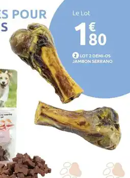 Mr Bricolage Lot 2 demi-os jambon serrano offre
