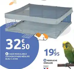 Mr Bricolage Cage modulable cochon d'inde néolife bleu 1,10 m2 offre