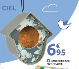 Mr Bricolage Mangeoire evie motif fleurs offre