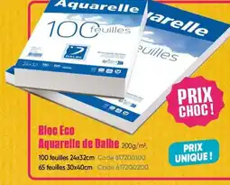 Dalbe Bloc Eco Aquarelle de Dalbe offre