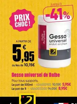 Dalbe Gesso universel de Dalbe offre
