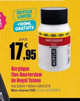 Dalbe Acrylique fine Amsterdam de Royal Talens offre