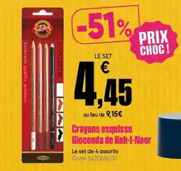 Dalbe Crayons esquisse Gioconda de Koh-I-Noor offre