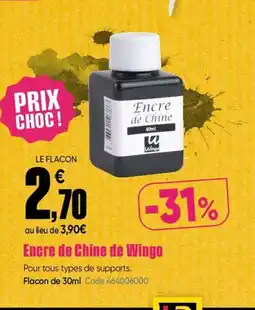 Dalbe Encre de Chine de Wingo offre