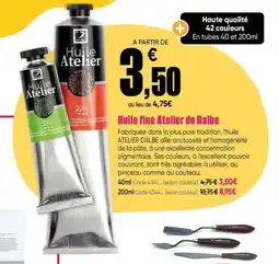Dalbe Huile fine Atelier de Dalbe offre