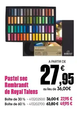 Dalbe Pastel sec Rembrandt de Royal Talens offre