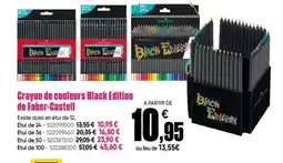 Dalbe Crayon de couleurs Black Edition de Faber-Castell offre