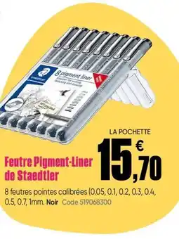 Dalbe Feutre Pigment-Liner de Staedtler offre
