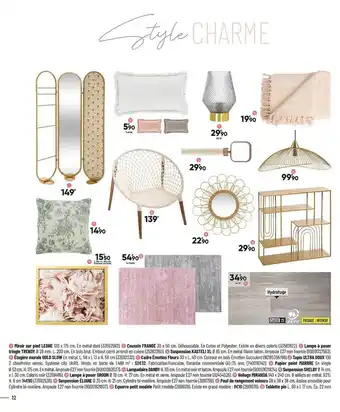 Bricorama Miroir Au Pied Leone, Coussin Frange, Lampe à Poser Tringle Trendy, Suspension Kasteli Xl, Cadre émotion Fleurs, Tapis Ultra offre