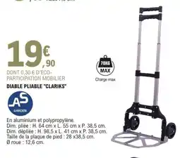 E.Leclerc Diable pliable clariks offre