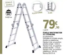 E.Leclerc Échelle multifonction 4 x 3 échelons offre