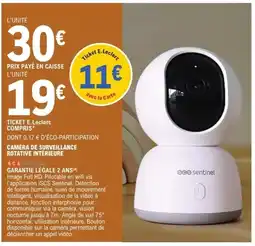 E.Leclerc Caméra de surveillance rotative intérieure offre