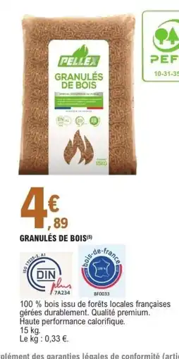 E.Leclerc Granulés de bois offre