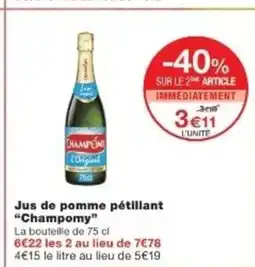 Monop' CHAMPOMY Jus de pomme pétillant offre
